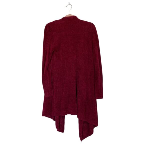 BAREFOOT DREAMS CozyChic Lite Calypso Wrap Cardigan Size Small Medium Deep Red - Picture 2 of 6
